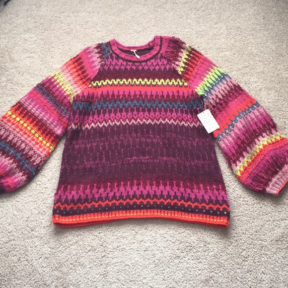 Free People Sweaters - NWT Free people Castles in the sky sweater sz med